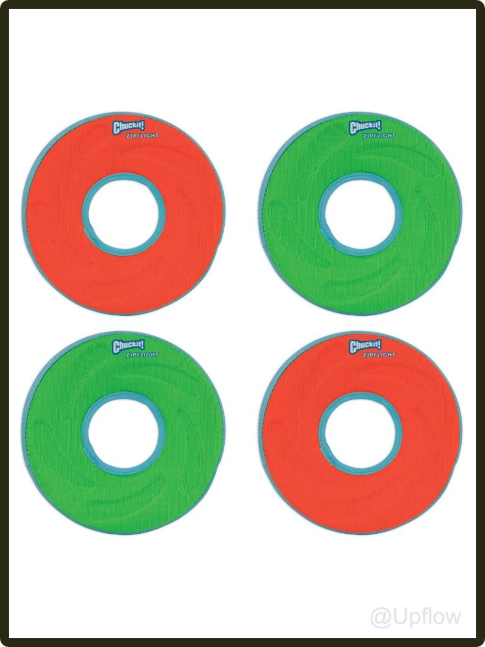 Dog Water Flying Disc Toy 6 Inch Soft Rugged Fetch Ring 4 Pack Outdoor